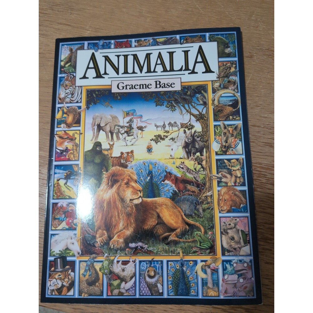 Animalia By Graeme Base Vintage Children's Paperback Illustrated Book 1987 ABC